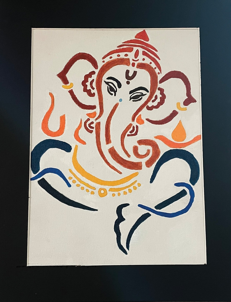 Painting of Ganesha by student Vidhi Sharma