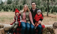 Microblogger Nicole Pierson and her family.