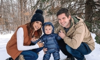 Taylor Brown, founder of The Styled Press, with her family.