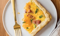 Ham Egg and Cheese Slab Pie