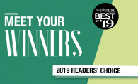 A graphic that reads "Meet Your Winners, Maple Grove Magazine Best of '19 Readers' Choice"