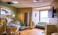 A room at Maple Grove Hospital