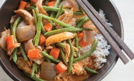 Thai-Style Red Curry with Turkey and Green Beans