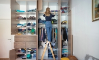 Organize your closets by eliminating clutter. 