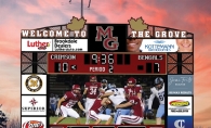 Maple Grove Senior High School football stadium’s scoreboard