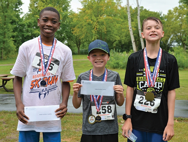 Congratulations to the Reading is Fun 5K top three winners.