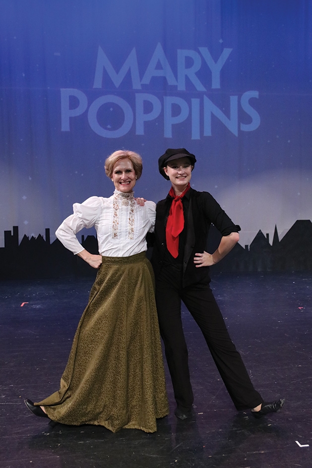  7 Kelly Hotzler and Kayla Hotzler onstage at Cross Community Players' Mary Poppins