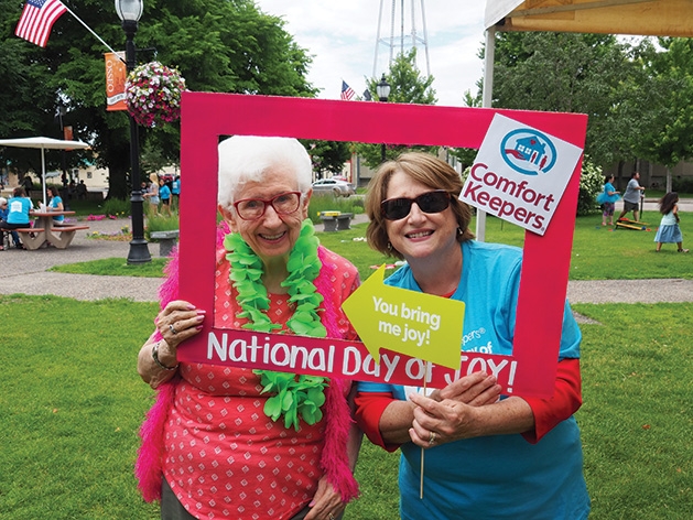 Mary Molstad and Kathy English at the Comfort Keepers National Day of Joy 2019
