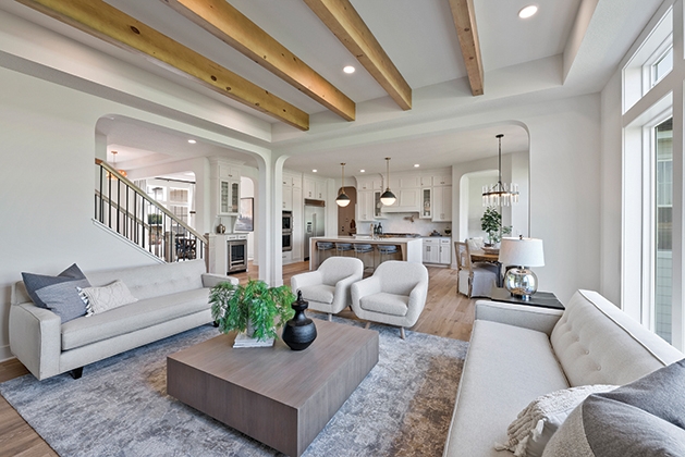 living room by Hanson Builders