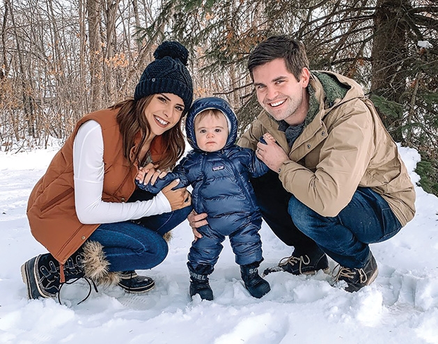 Taylor Brown, founder of The Styled Press, with her family.