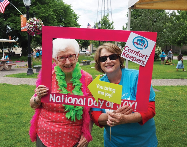 Mary Molstad and Kathy English at the Comfort Keepers National Day of Joy 2019