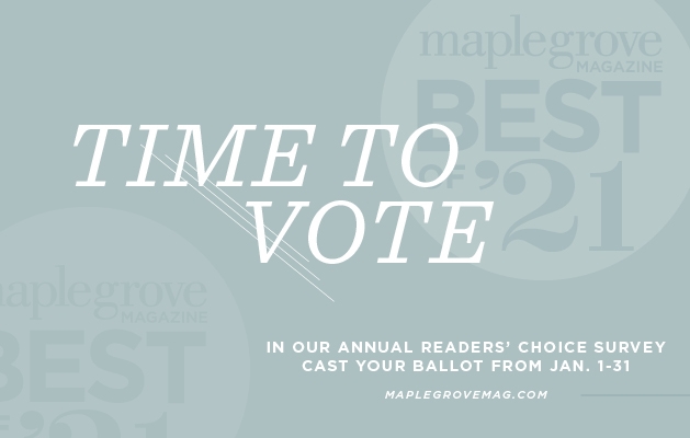 Best of Maple Grove 2021 A graphic announcing the Best of Maple Grove 2021 contest.
