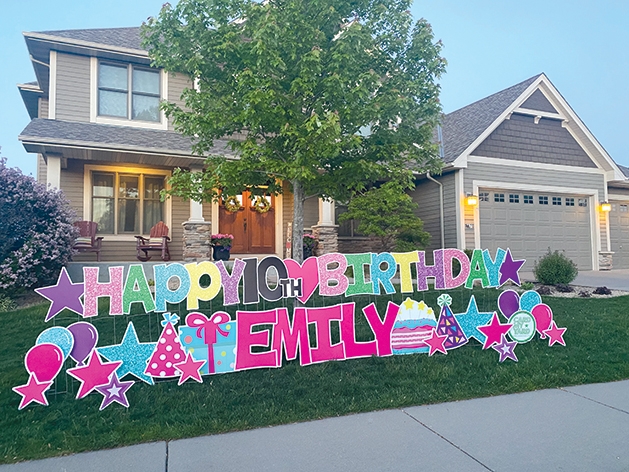 happy birthday lawn signs