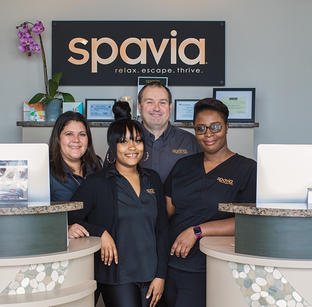 The staff of Spavia, a new spa franchise in Maple Grove offering massages, facials, beauty treatments and more.