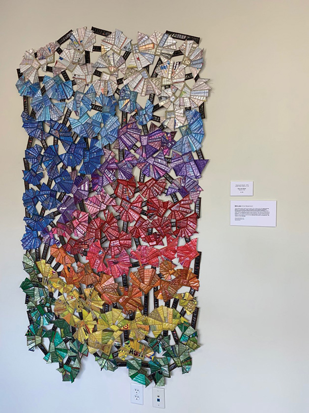 recycled art, the green show, green art, maple grove arts center