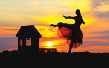 Kristin Jones captures first place in photo contest with image of dancer at sunset