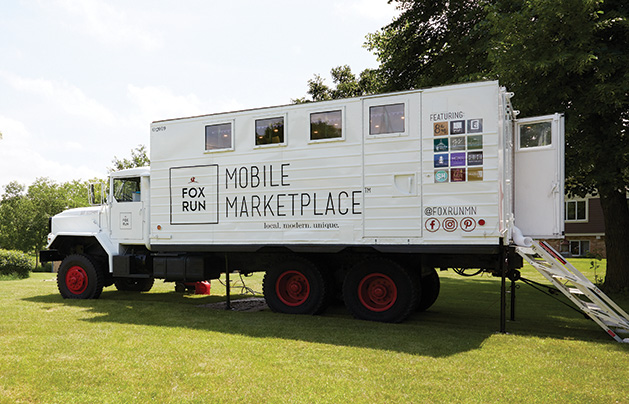 The truck that holds Fox Run Mobile Marketplace.